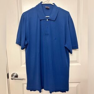 Blue polo shirts